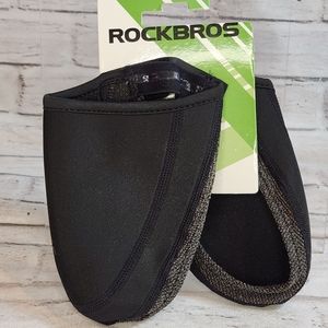 Rockbros black rubber cycling shoe covers